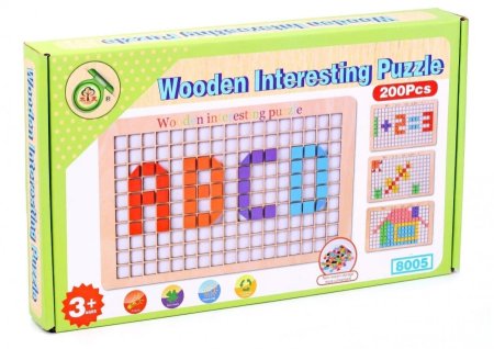 بازل خشب 200 قطعة "wooden interesting puzzle "