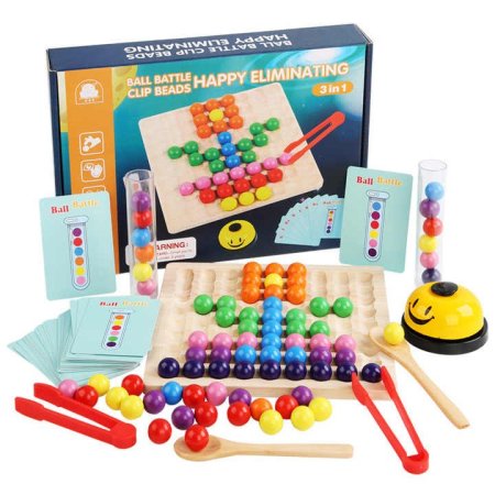 لعبة "Ball Battle Clip Beads Happy Eliminating 3 in 1"