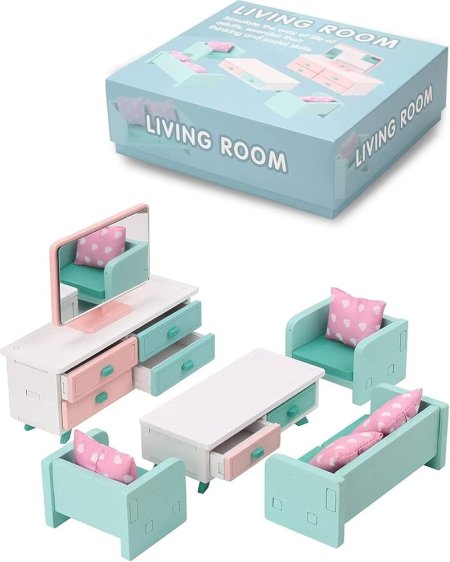 مجموعة اثاث غرفة معيشة خشبية living room