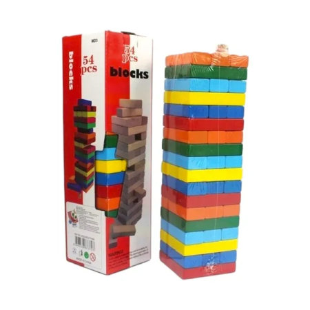Blocks 54 pcs ملون
