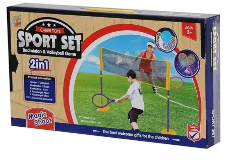 Sport set badminton and volleyball